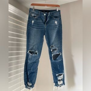 Harper Distressed Boyfriend Jeans